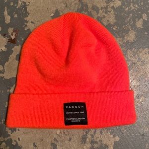 PacSun Bright Orange Beanie